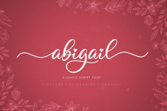 Abigail: A Romantic Script Font for Web Design
