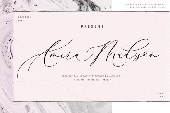 Amira Madison: A Modern Script Font for Editorial Design