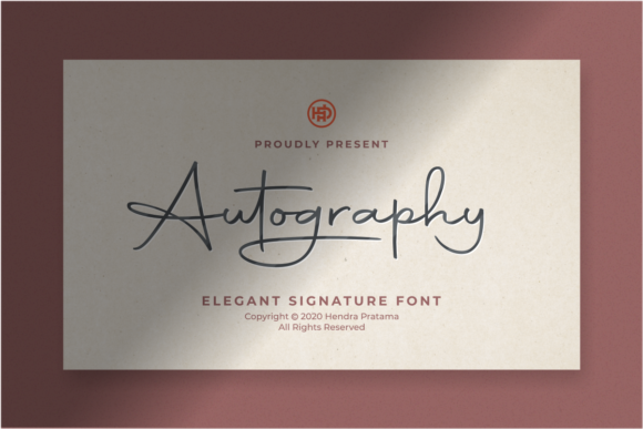 Autography: A Modern Signature Font for Crafters