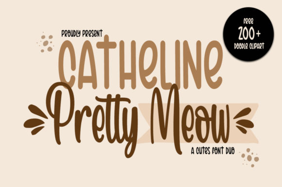 Catheline Pretty Meow: A Handwritten Font for Campaigns