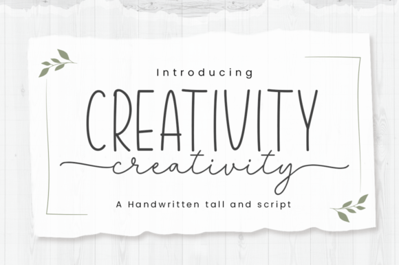 Creativity: A Handwritten Font for Modern Web Design