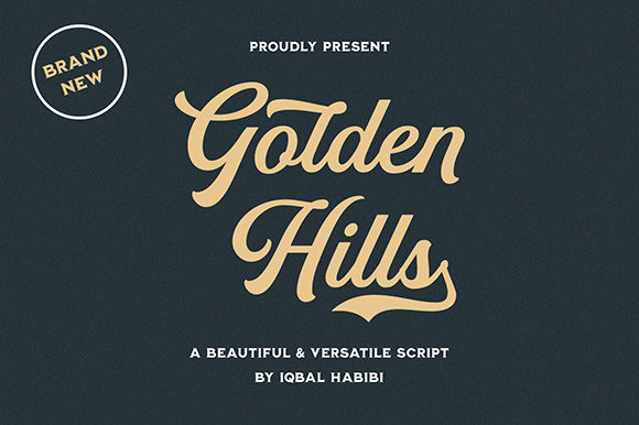 Golden Hills: A Modern Handwritten Font for Editors