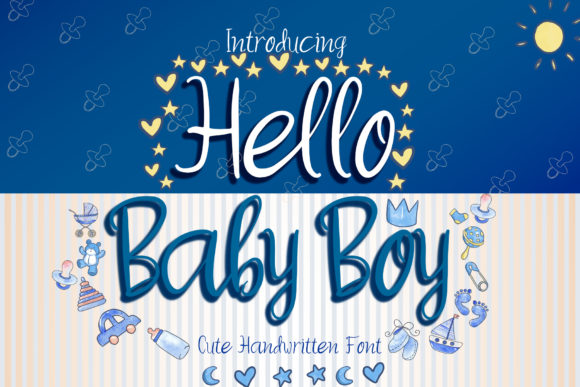 Hello Baby Boy: A Handwritten Font for Warm Editorial Design