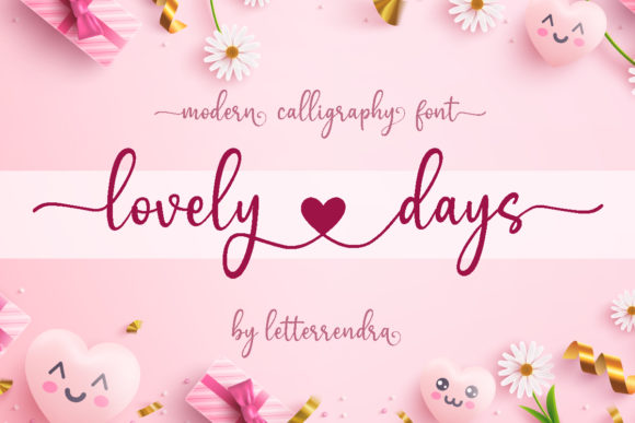 Lovely Days: A Romantic Handwritten Font for Makers