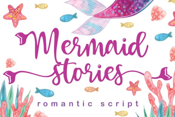 Mermaid Stories: A Handwritten Font for Web Design