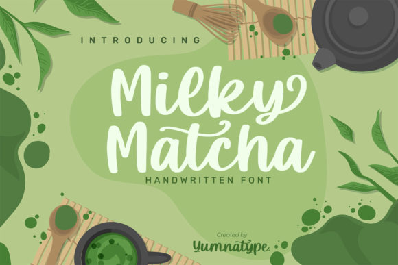 Milky Matcha: A Handwritten Font for Editorial Design