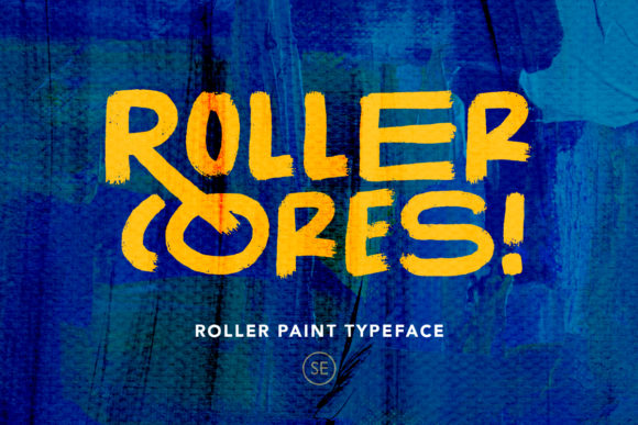 Roller Cores: A Roller Paint Inspired Script Font