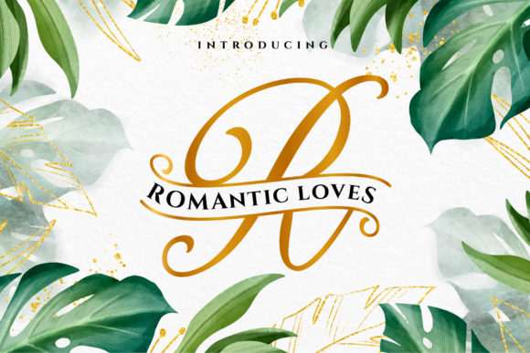 Romantic Loves Monogram: The Perfect Script Font for Campaigns