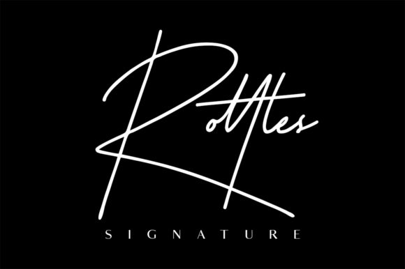 Rottles Signature: A Versatile Font for Modern Editorial