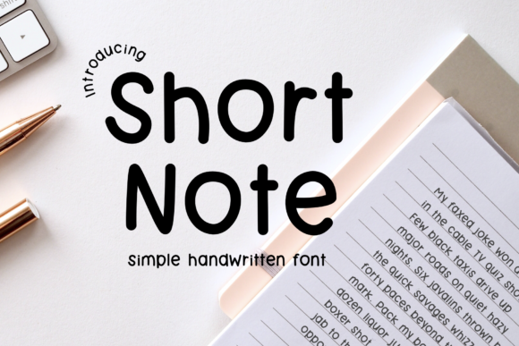 Short Note: A Charming Handwritten Font for Crafters