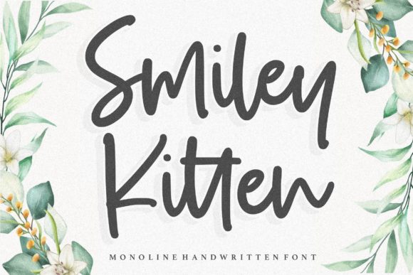 Smiley Kitten: A Friendly Handwritten Font for Editors