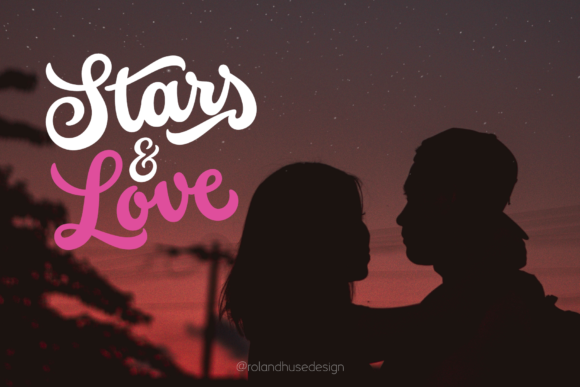 Stars Love: A Bold Script Font for Small Business Branding