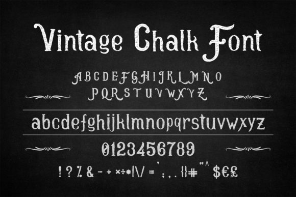 Vintage Chalk: A Handwritten Font for Authentic Branding