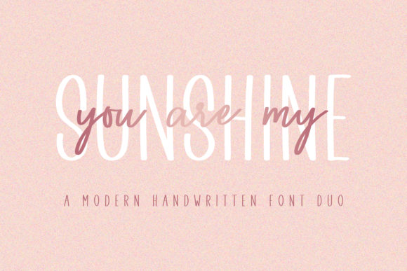 You Are My Sunshine: A Versatile Duo Font for Editorial Design